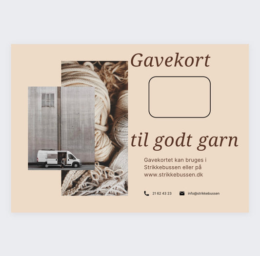 Gavekort på godt garn